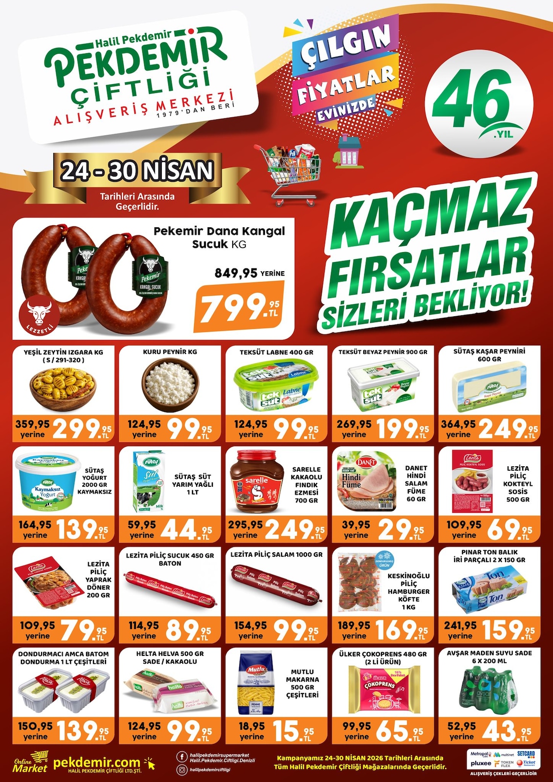 Pekdemir Market 24 Nisan 2026 Aktüel Kataloğu broşürü