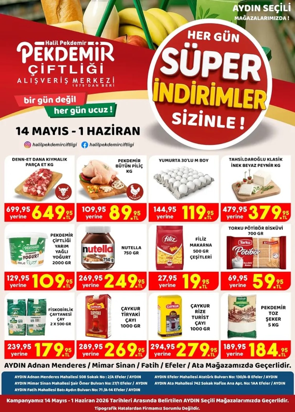 Pekdemir Market 14 Mayıs 2026 Aktüel Kataloğu