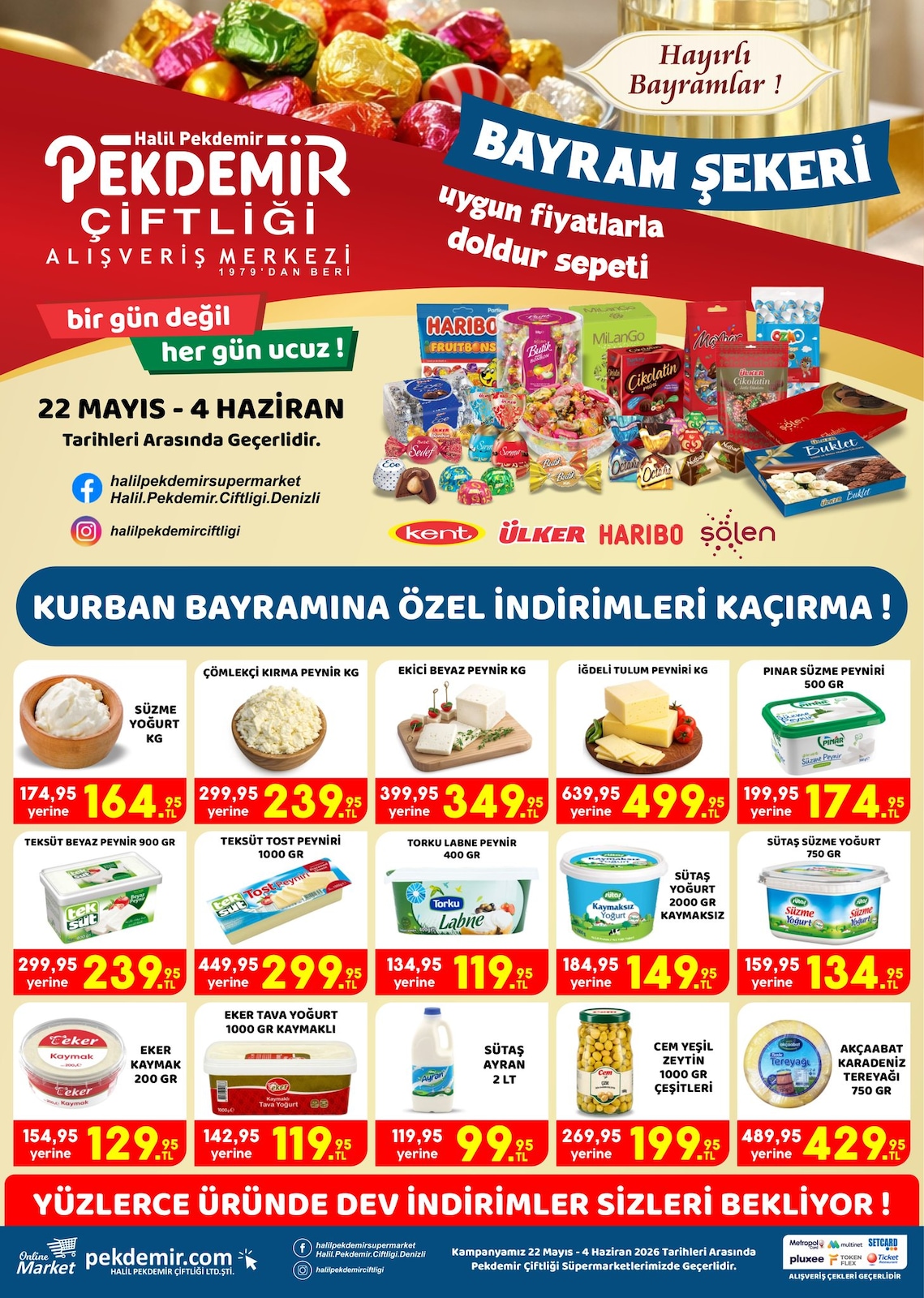 Pekdemir Market 22 Mayıs 2026 Aktüel Kataloğu broşürü