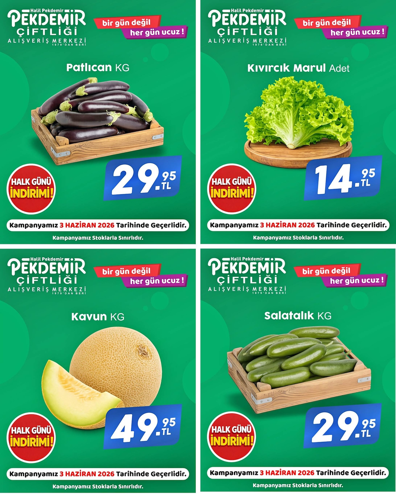 Pekdemir Market 3 Haziran 2026 Aktüel Kataloğu broşürü