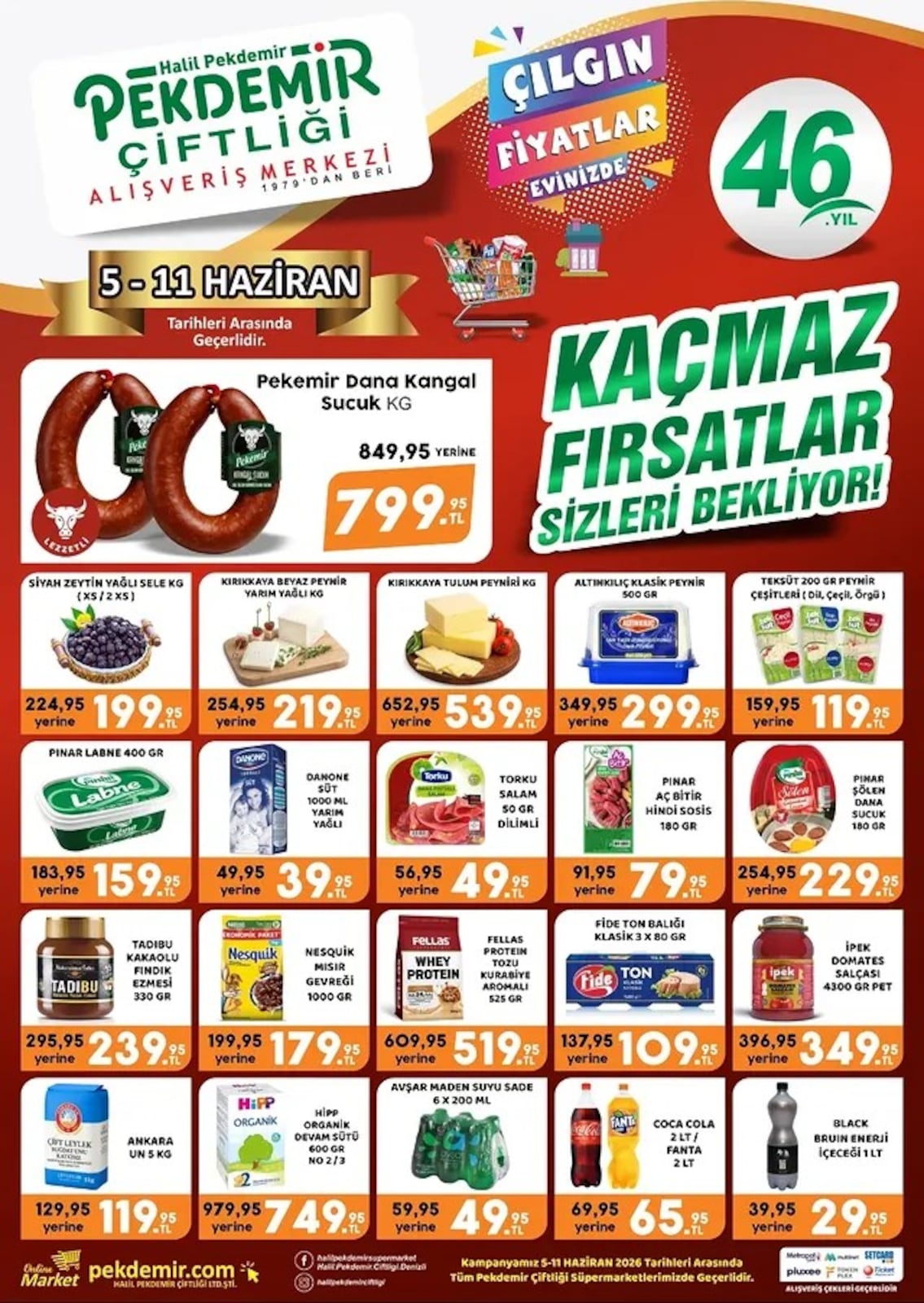 Pekdemir Market 5 Haziran 2026 Aktüel Kataloğu broşürü