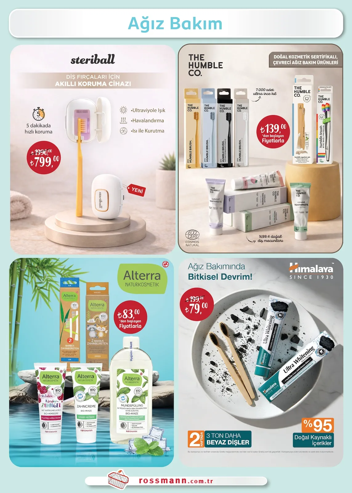 Rossmann Rossmann 2 Şubat 2026 Aktüel Kataloğu sayfa 12: Himalaya Ultra Whitening Diş Macunu, Steriball Diş Fırçası Sterilizatörü