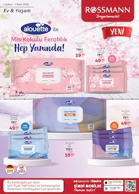 Rossmann Rossmann 2 Şubat 2026 Aktüel Kataloğu sayfa 19: Cep Mendili Orijinal 3X15 Adet, Cep Mendili Aile 3X15 Paket