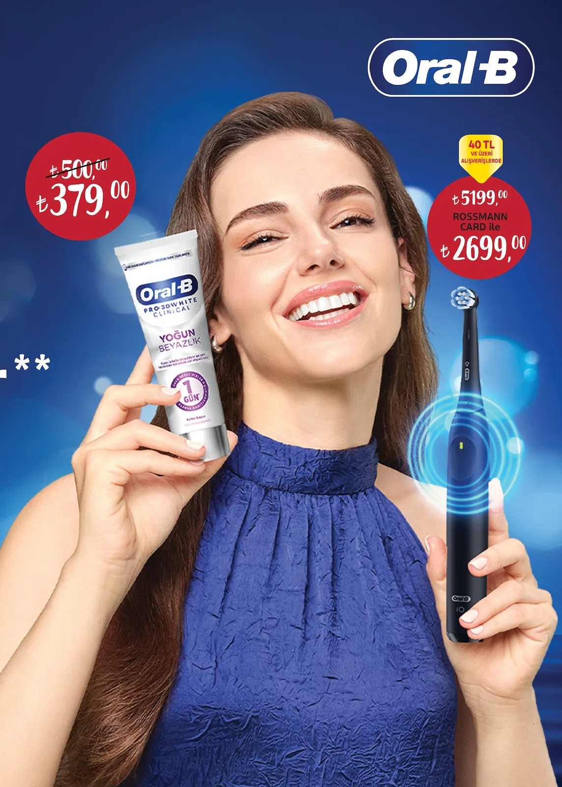 Rossmann Rossmann 2 Şubat 2026 Aktüel Kataloğu sayfa 7: Oral-B Pro-3D White Clinical Yoğun Beyazlık
