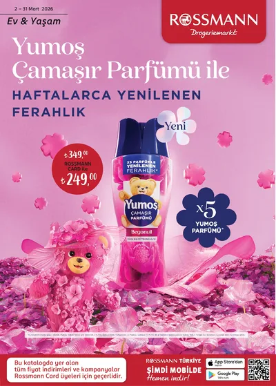 Rossmann 2 Mart 2026 Aktüel Kataloğu2 Mart - 31 Mart Kapak Görseli