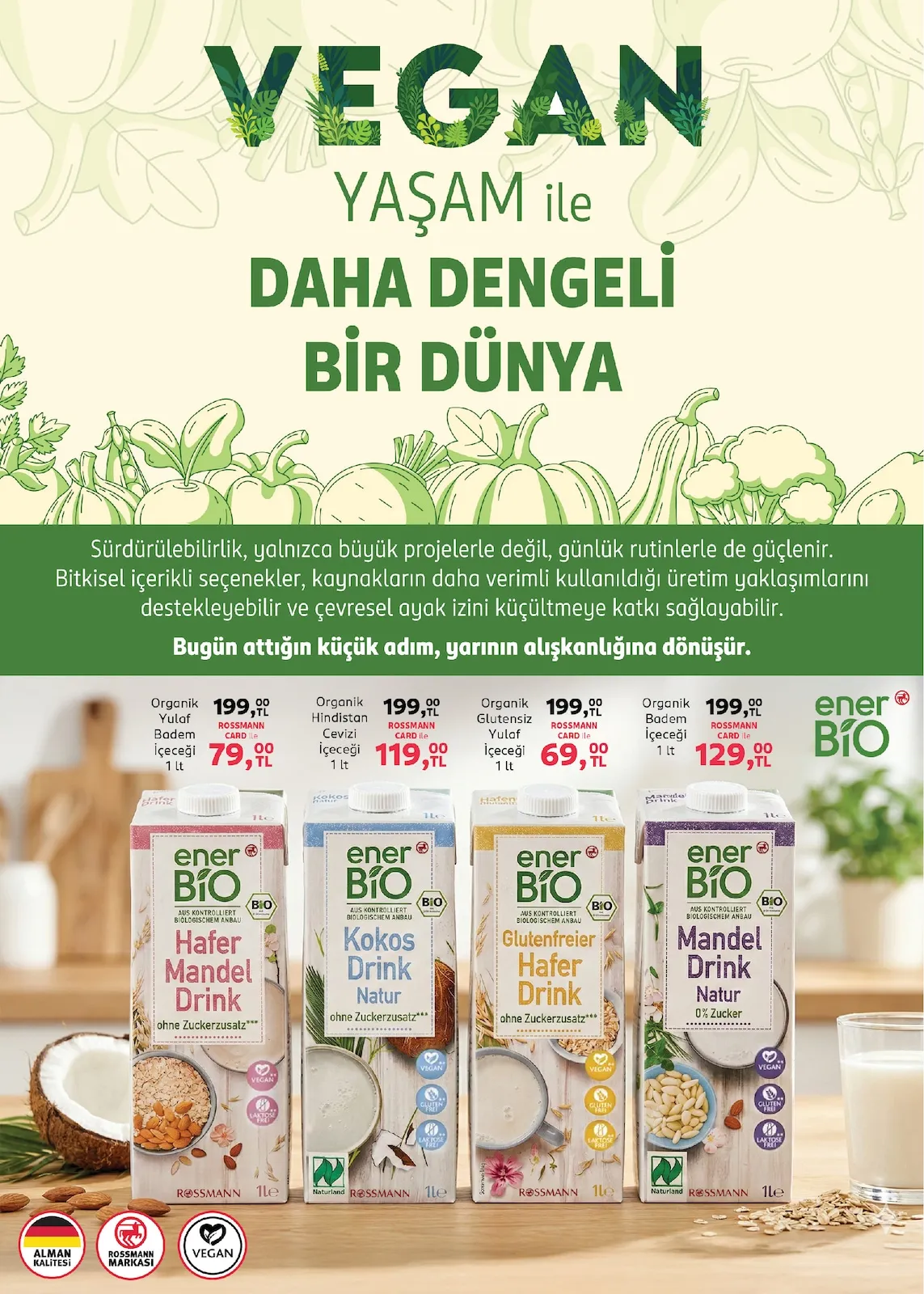 Rossmann Rossmann 2 Mart 2026 Aktüel Kataloğu sayfa 5: Ener Bio Organik Badem İçeceği 1 Lt, Ener Bio Organik Glutensiz Yulaf İçeceği 1 Lt