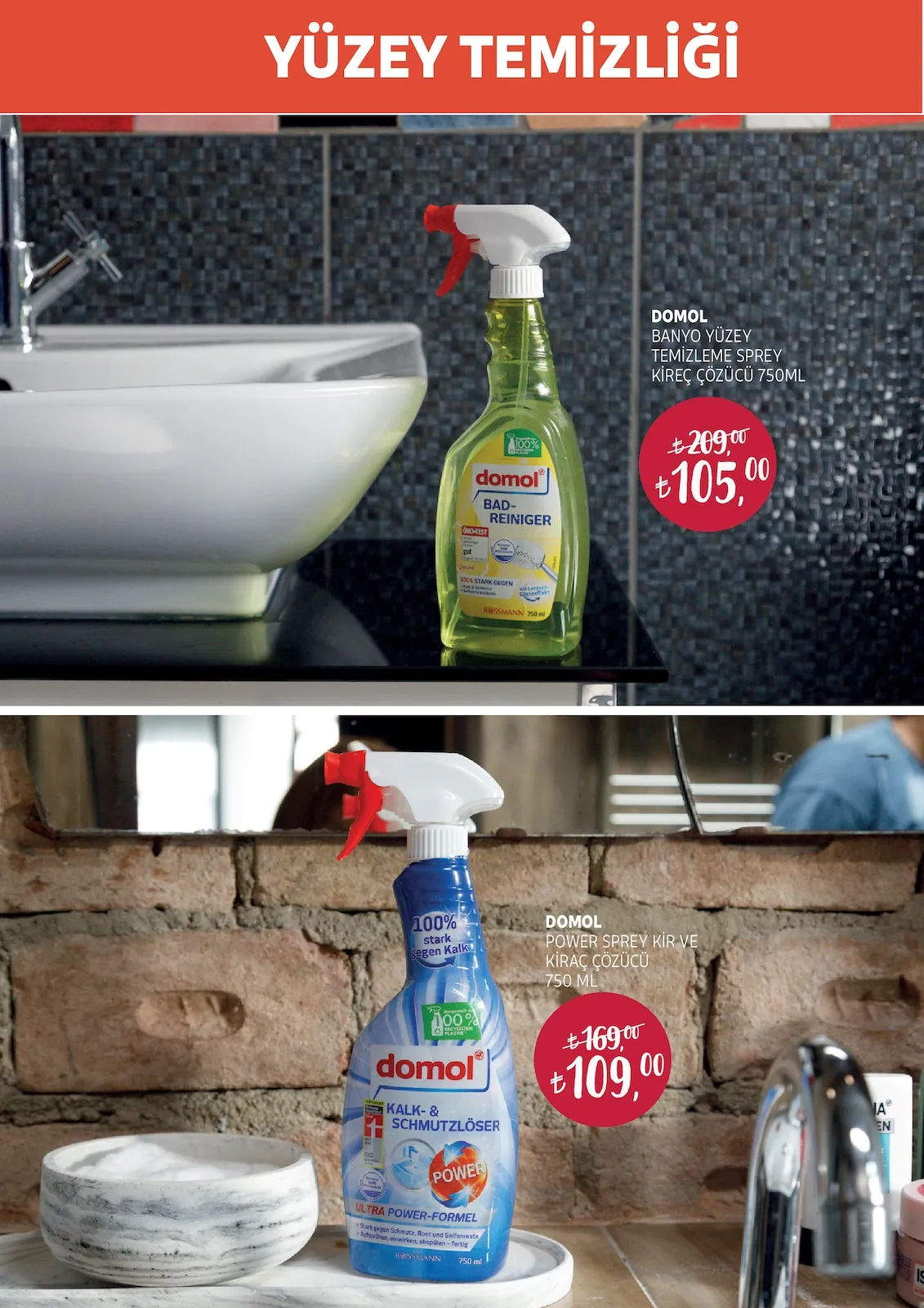 Rossmann Rossmann 30 Nisan 2026 Aktüel Kataloğu sayfa 13: Domol Power Sprey Kir Ve Kıraç Çözücü 750Ml