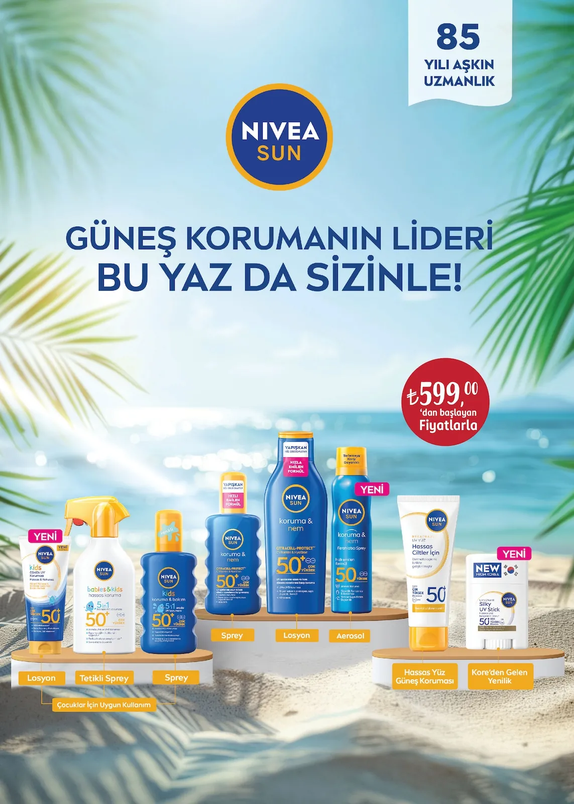 Rossmann Rossmann 1 Haziran 2026 Aktüel Kataloğu sayfa 3: Nivea Sun Koruma & Nem Ferahlatıcı Sprey 50+