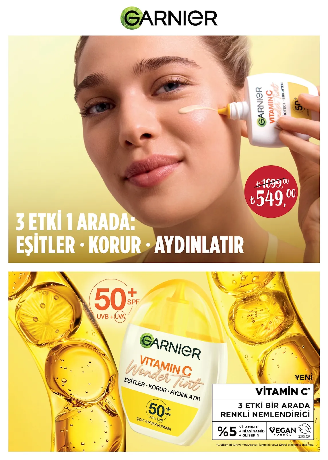 Rossmann Rossmann 1 Haziran 2026 Aktüel Kataloğu sayfa 5: Garnier Vitamin C Wonder Tint 50+ Spf