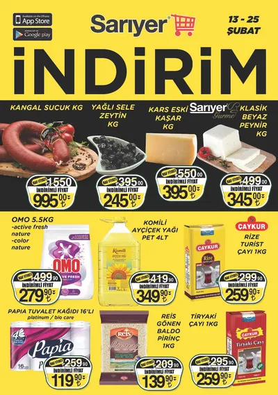 Sarıyer Market 13 Şubat 2026 Aktüel Kataloğu13 Şubat - 25 Şubat