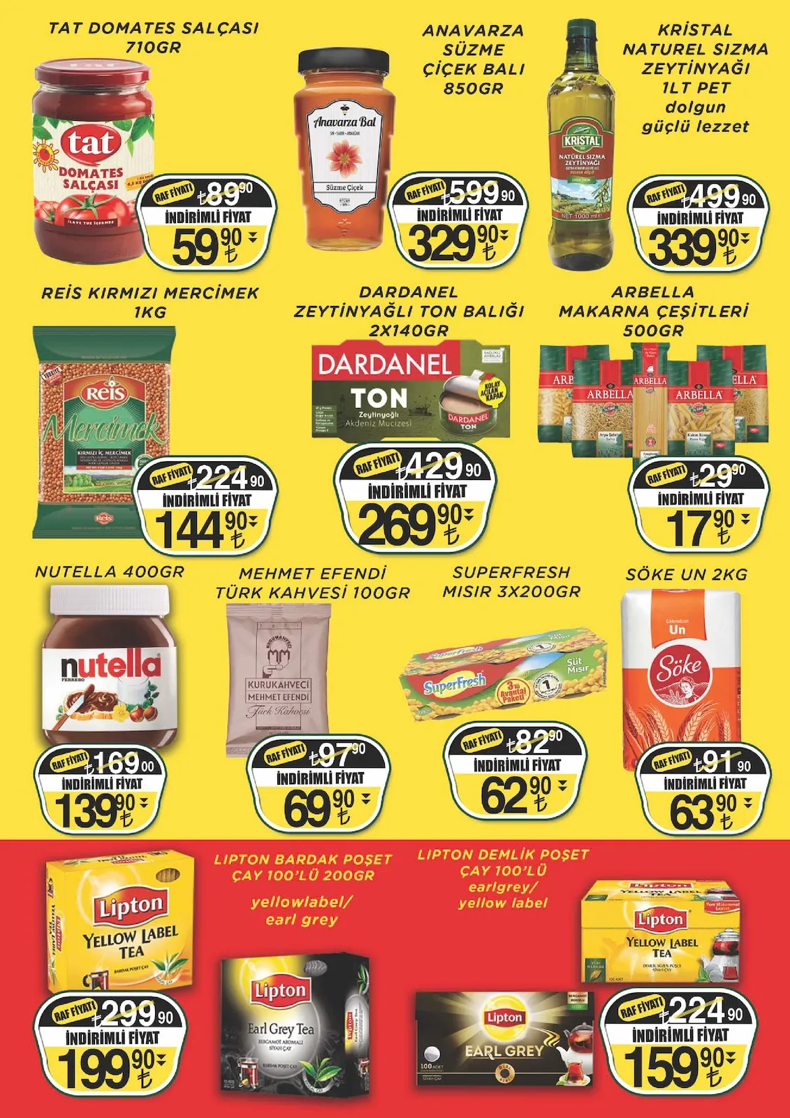 Sarıyer Sarıyer Market 13 Şubat 2026 Aktüel Kataloğu sayfa 3: Kristal Naturel Sızma Zeytinyağı 1Lt Pet, Lipton Demlik Poşet Çay 100'Lü