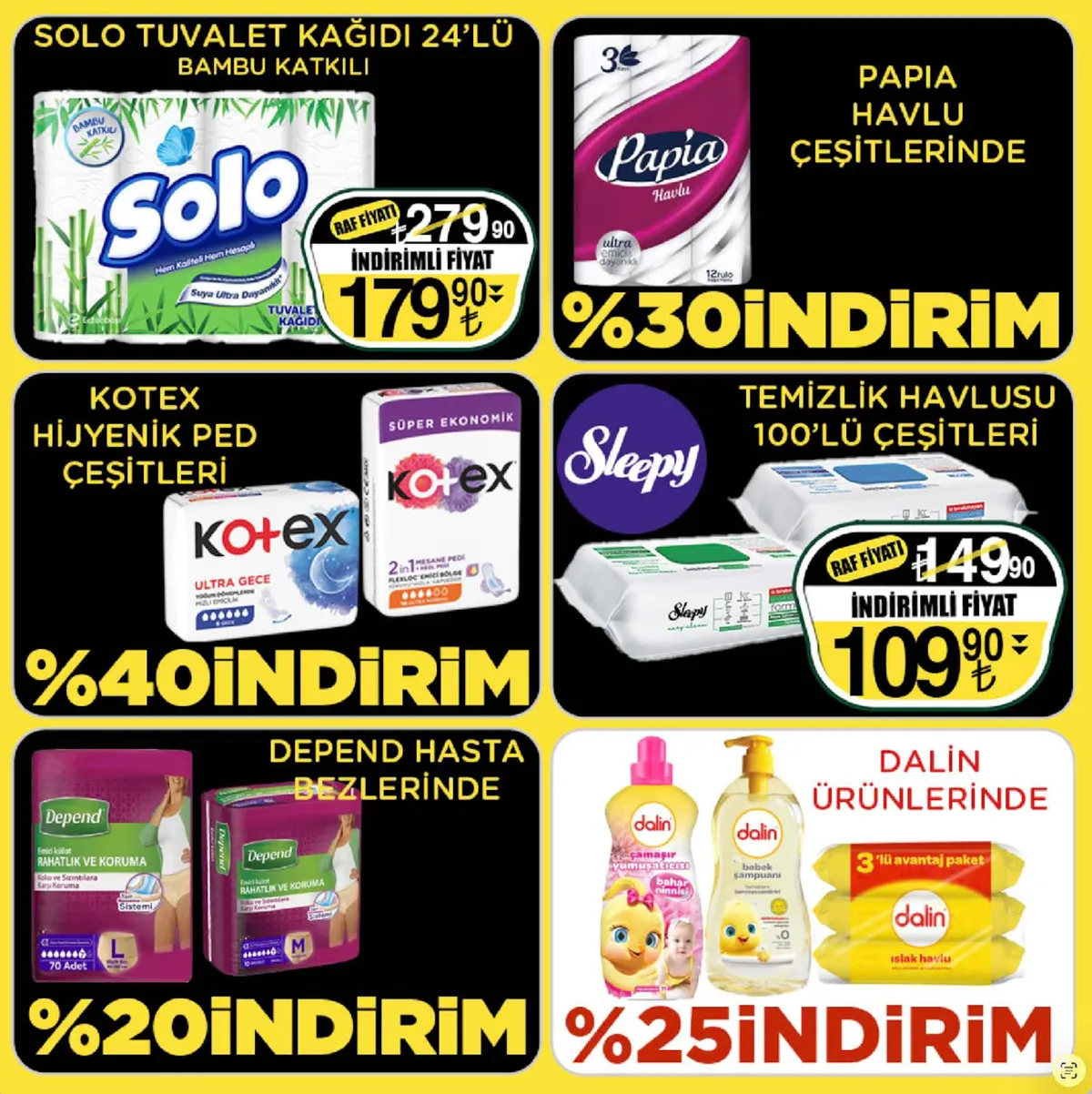 Sarıyer Sarıyer Market 13 Mart 2026 Aktüel Kataloğu sayfa 31: Solo Tuvalet Kağıdı 24'Lü Bambu Katkılı