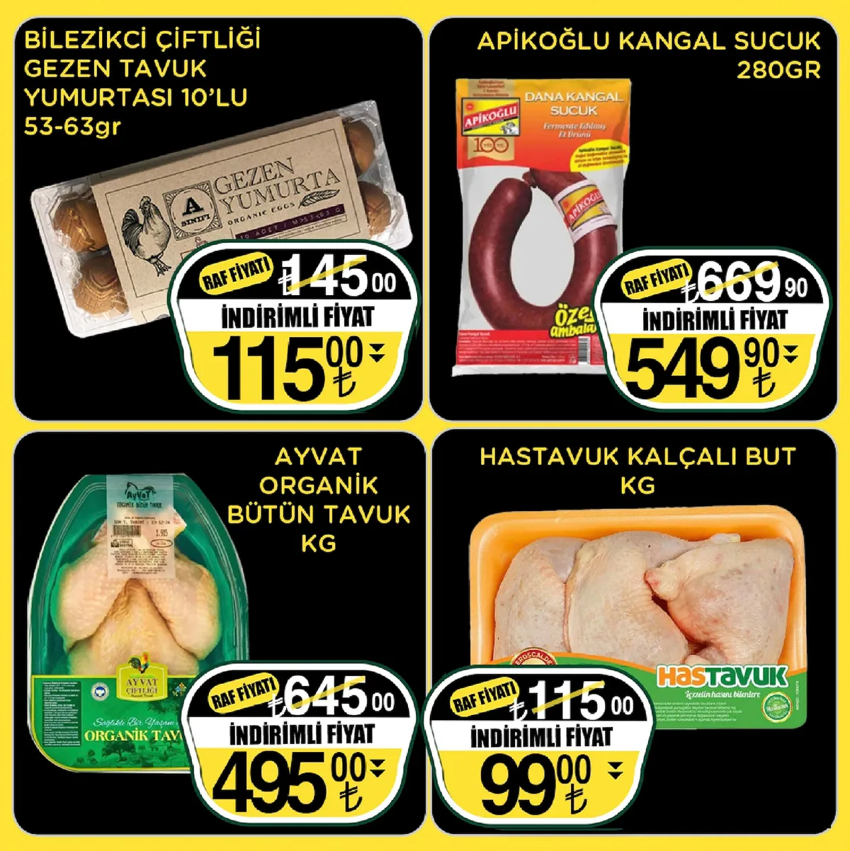 Sarıyer Sarıyer Market 13 Mart 2026 Aktüel Kataloğu sayfa 7: Hastavuk Kalçali But Kg, Apikoğlu Kangal Sucuk 280Gr