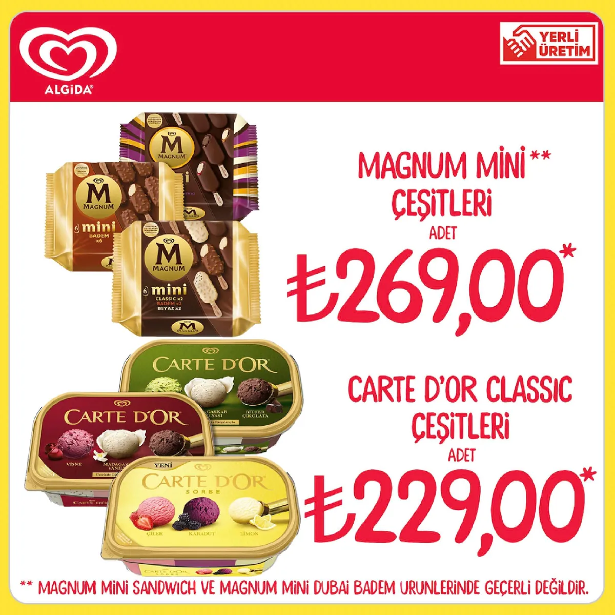 Sarıyer Sarıyer Market 17 Nisan 2026 Aktüel Kataloğu sayfa 18: Magnum Mini Çeşitleri