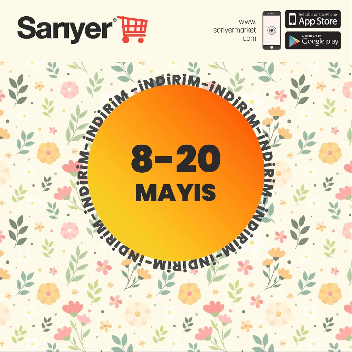 Sarıyer Sarıyer Market 8 Mayıs 2026 Aktüel Kataloğu sayfa 1
