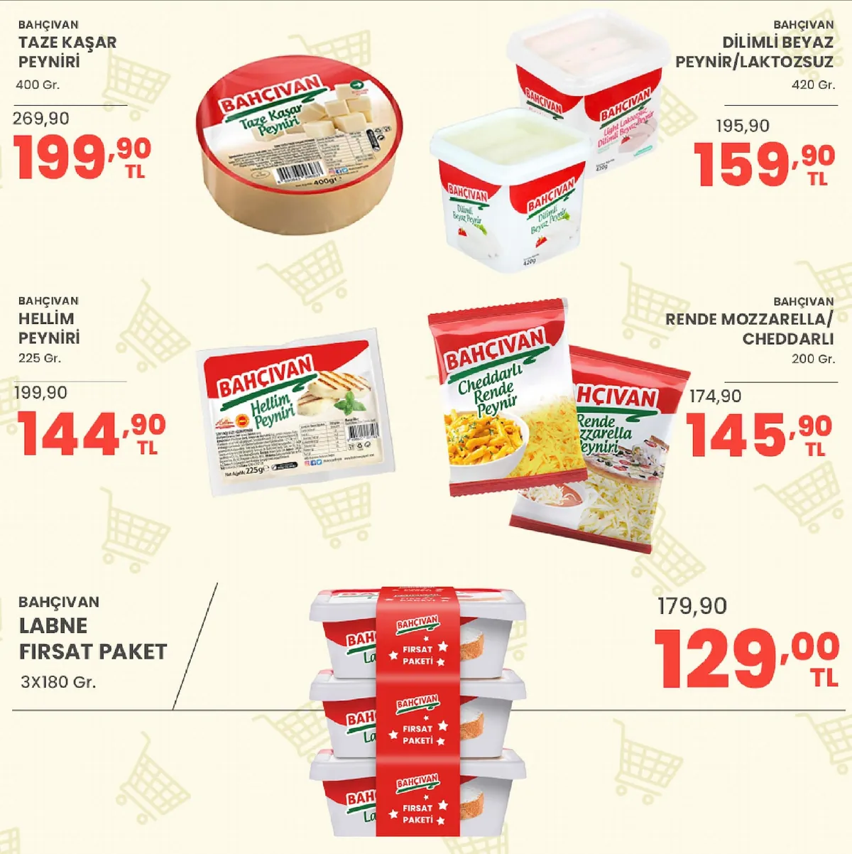 Sarıyer Sarıyer Market 8 Mayıs 2026 Aktüel Kataloğu sayfa 12: Bahçıvan Hellim Peyniri 225G, Bahçıvan Dilimli Beyaz Peynir/Laktozsuz 420G