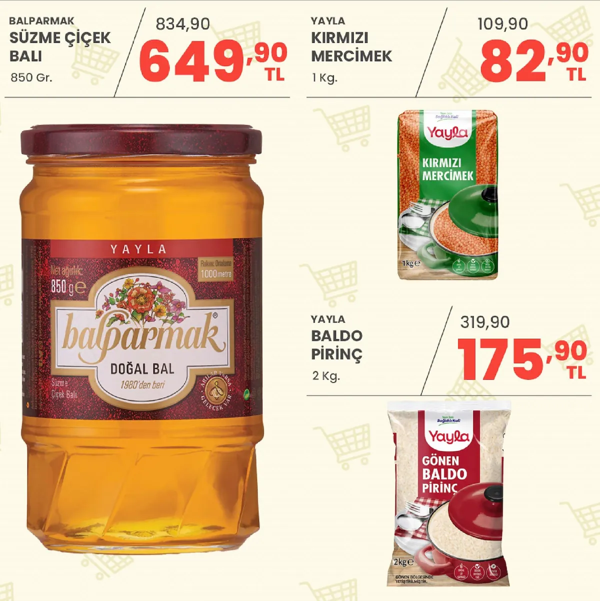 Sarıyer Sarıyer Market 8 Mayıs 2026 Aktüel Kataloğu sayfa 20: Balparmak Süzme Çiçek Balı 850 Gr