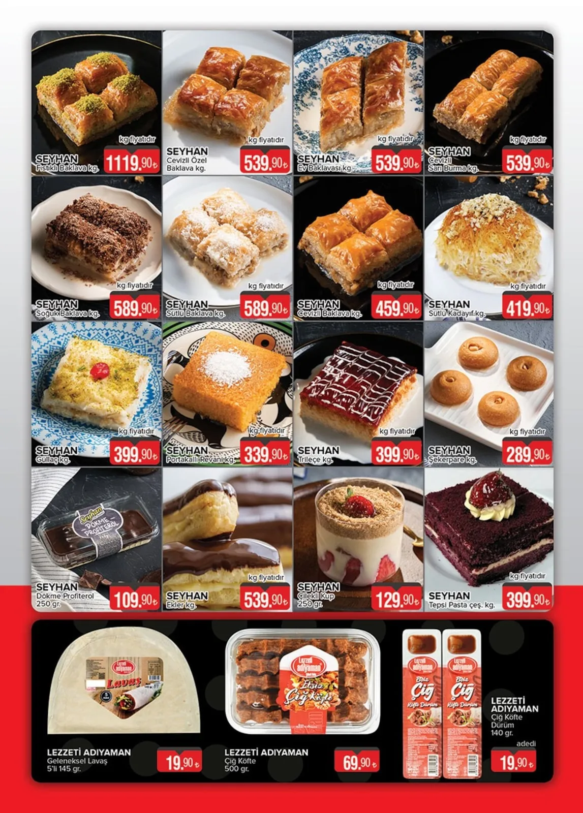 Seyhanlar Seyhanlar 13 Şubat 2026 Aktüel Kataloğu sayfa 4: Seyhan Cevizli Baklava Kg., Seyhan Trileçe Kg.