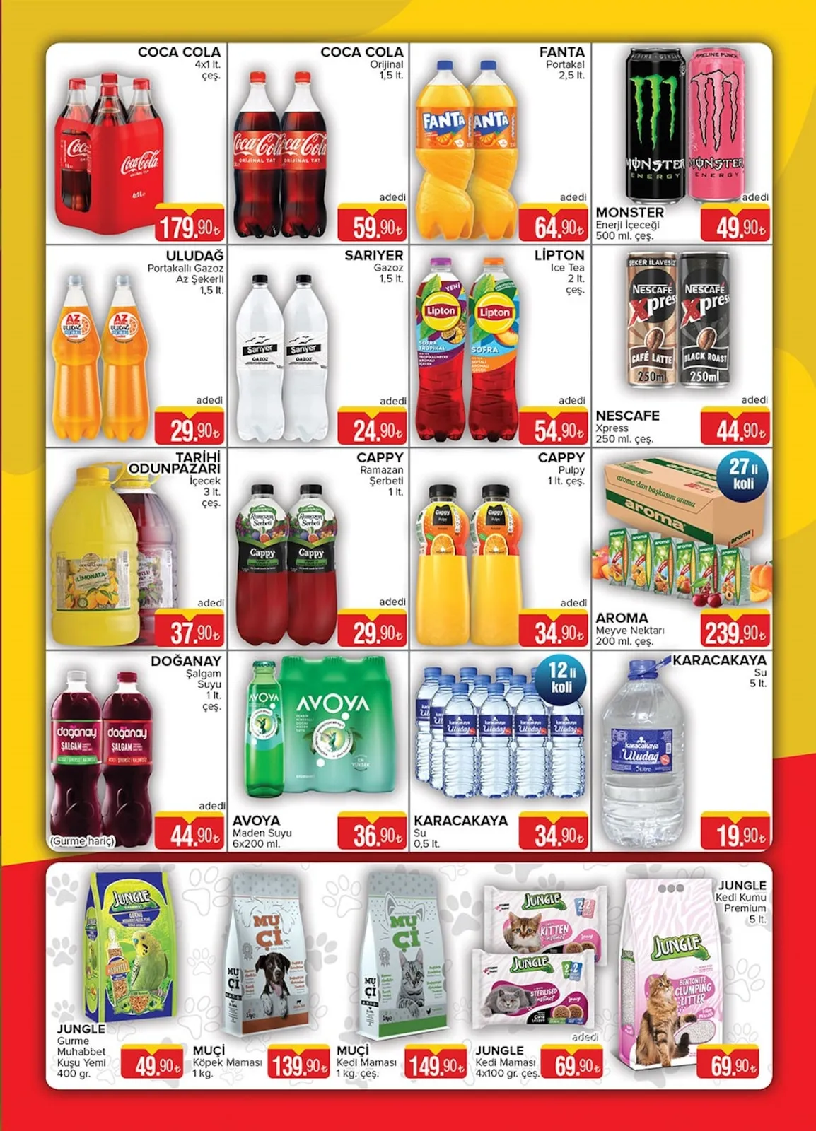 Seyhanlar Seyhanlar 10 Mart 2026 Aktüel Kataloğu sayfa 5: Lipton Ice Tea 2 Lt., Cappy Pulpy 1 Lt.