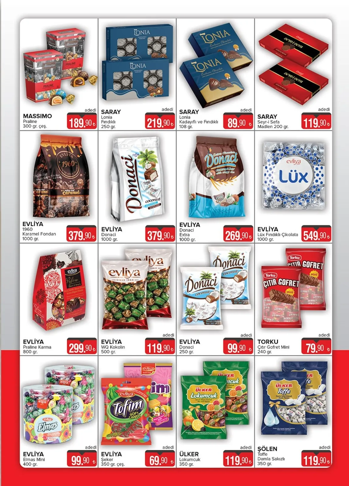Seyhanlar Seyhanlar 13 Mart 2026 Aktüel Kataloğu sayfa 3: Evliya Donaci 250 Gr., Evliya Wq Kokolin 500 Gr.