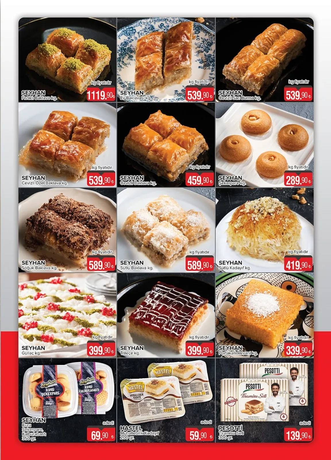 Seyhanlar Seyhanlar 13 Mart 2026 Aktüel Kataloğu sayfa 6: Seyhan Cevizli Baklava Kg., Seyhan Trileçe Kg.