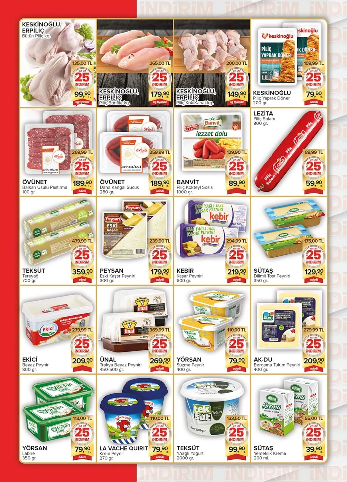 Seyhanlar Seyhanlar 25 Mart 2026 Aktüel Kataloğu sayfa 2: Kebir Kaşar Peyniri 600 Gr., Ekici Beyaz Peynir 800 Gr.