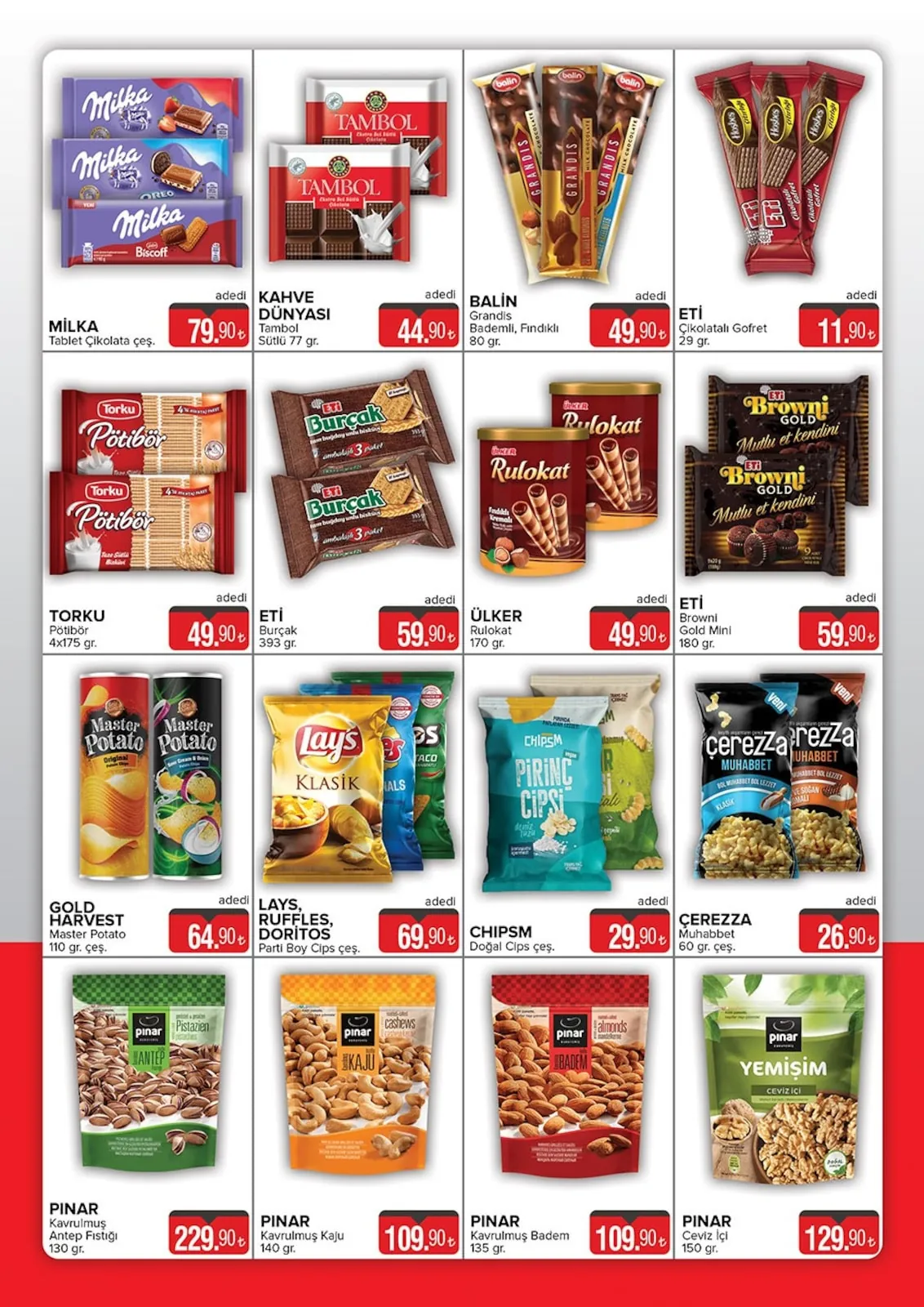 Seyhanlar Seyhanlar 15 Mayıs 2026 Aktüel Kataloğu sayfa 3: Eti Browni Gold Mini 180G, Pinar Kavrulmus Kaju 140G