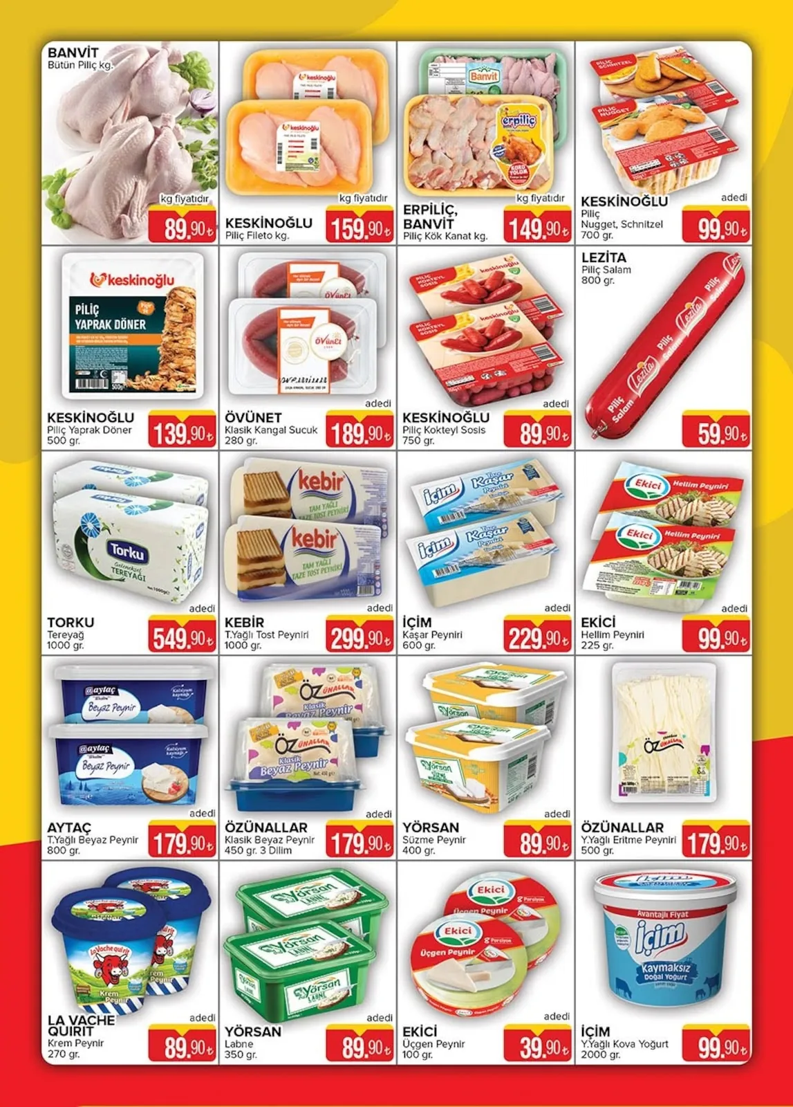 Seyhanlar Seyhanlar 10 Haziran 2026 Aktüel Kataloğu sayfa 2: Ekici Üçgen Peynir 100 Gr, İçim Kaşar Peyniri 600 Gr