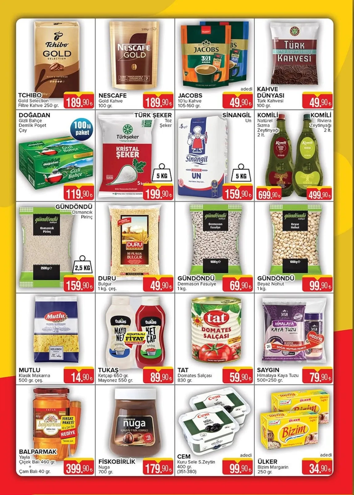 Seyhanlar Seyhanlar 10 Haziran 2026 Aktüel Kataloğu sayfa 3: Duru İri Pilavlık Bulgur 1 Kg, Gündöndü Osmancık Pirinç 2.5 Kg