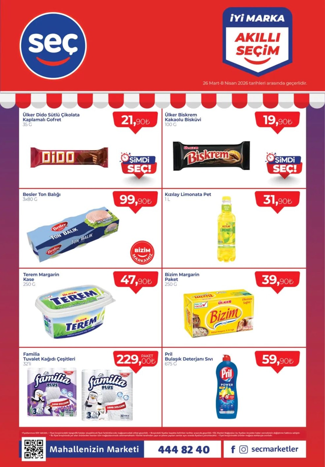 Seç Market 26 Mart 2026 Aktüel Kataloğu broşürü