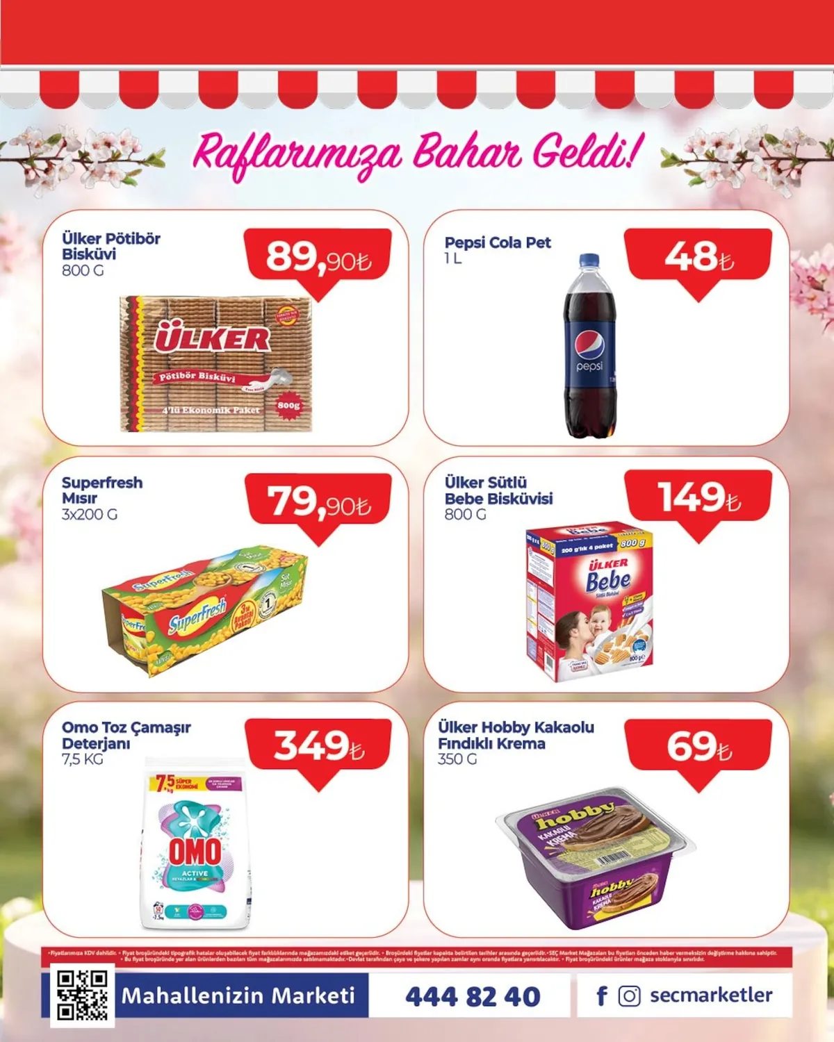 Seç Seç Market 7 Mayıs 2026 Aktüel Kataloğu sayfa 2: Ülker Hobby Kakaolu Fındıklı Krema 350G, Superfresh Mısır 3X200G