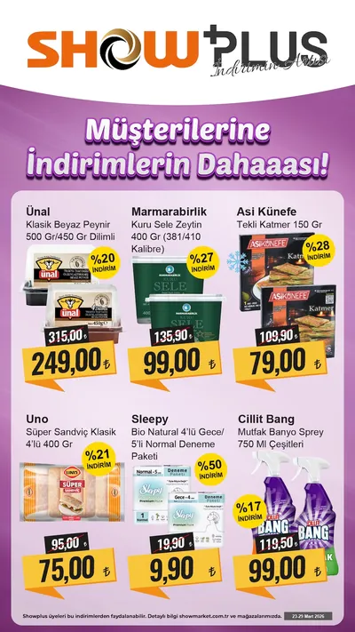 Show Market 23 Mart 2026 Aktüel Kataloğu