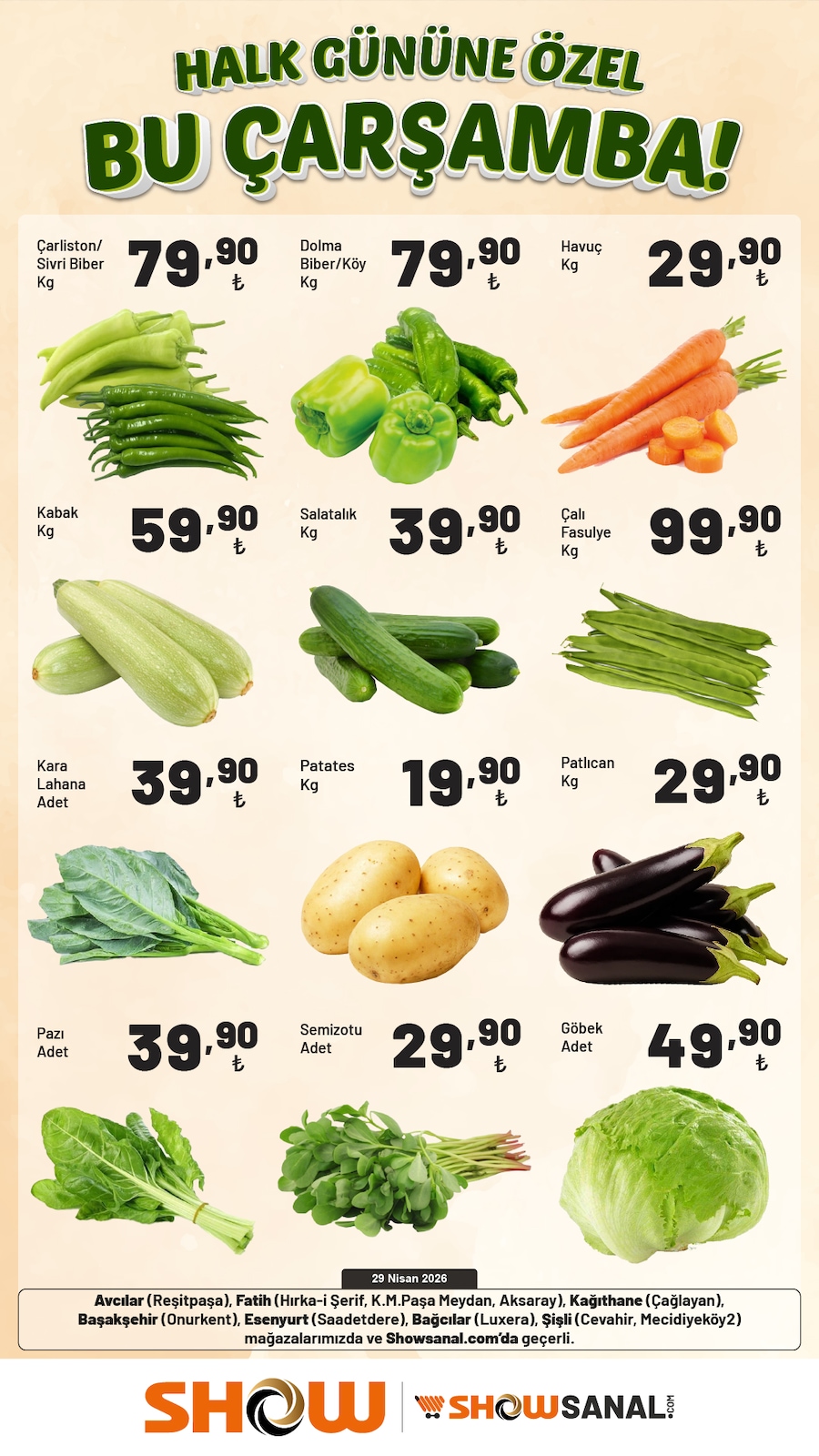 Show Market 29 Nisan 2026 Aktüel Kataloğu