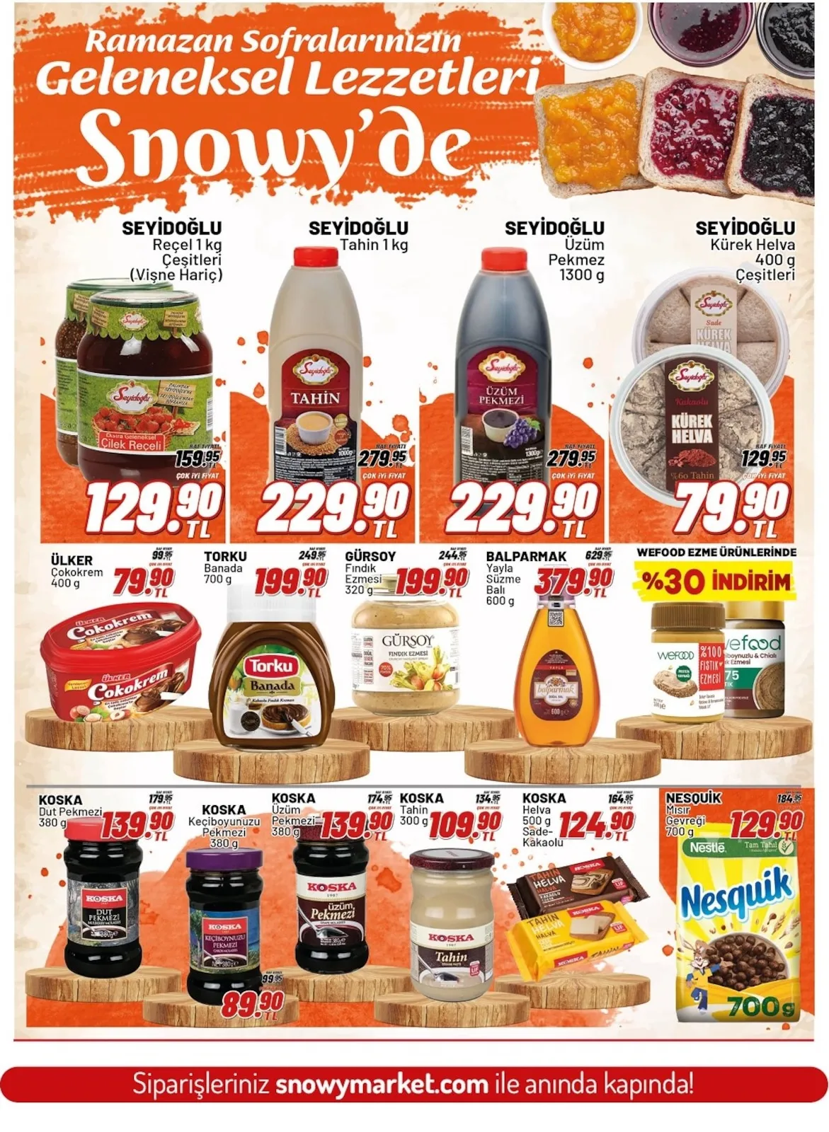 Snowy Snowy Market 11 Şubat 2026 Aktüel Kataloğu sayfa 5: Nesquik Mısır Gevreği 700 G, Koska Helva 500 G Sade-Kakaolu