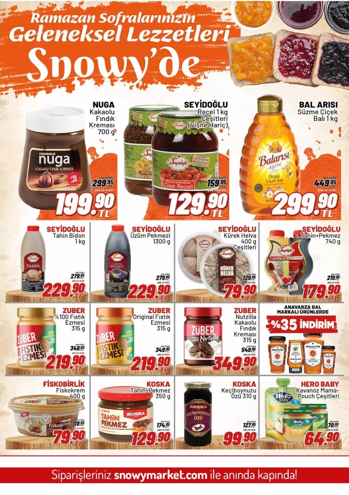 Snowy Snowy Market 26 Şubat 2026 Aktüel Kataloğu sayfa 2: Koska Keçiboynuzu Özü 310 G, Koska Tahin+Pekmez 350 G