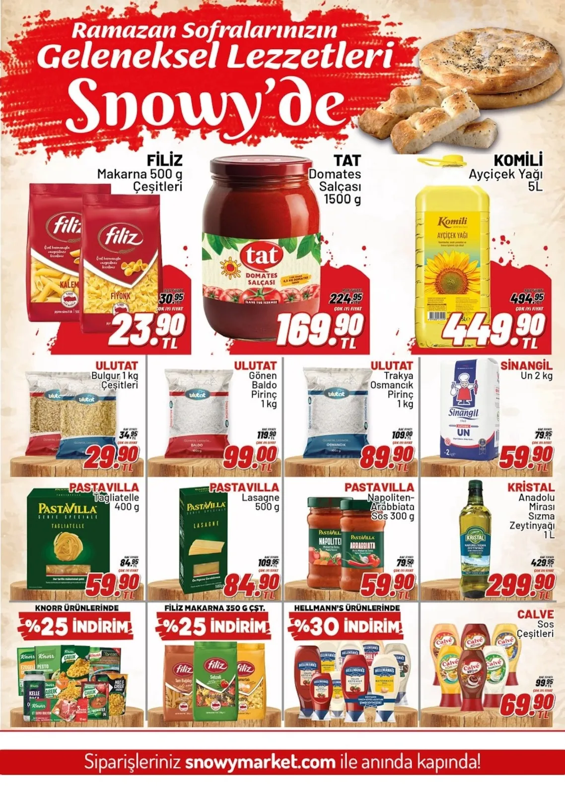 Snowy Snowy Market 26 Şubat 2026 Aktüel Kataloğu sayfa 7: Kristal Anadolu Mirası Sızma Zeytinyağı 1 L, Calve Sos Çeşitleri