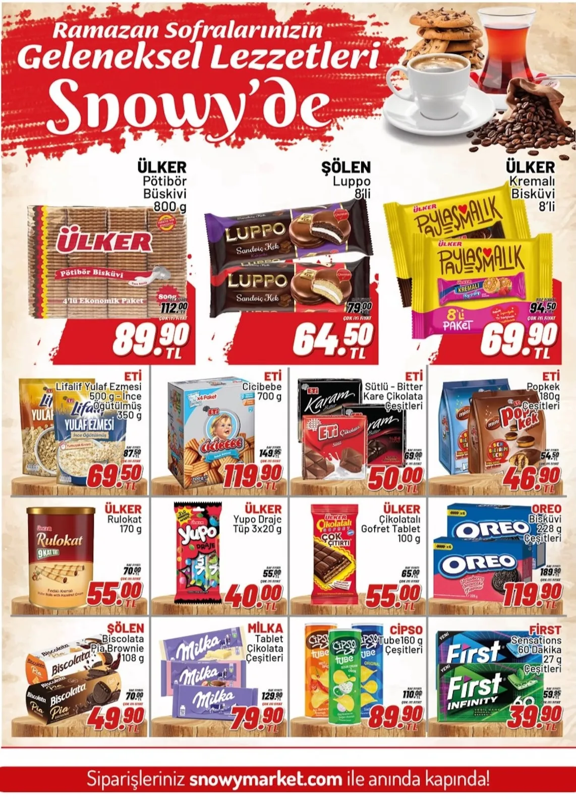 Snowy Snowy Market 26 Şubat 2026 Aktüel Kataloğu sayfa 9: Ülker Yupo Draje Tüp 3X20 G, Milka Tablet Çikolata Çeşitleri
