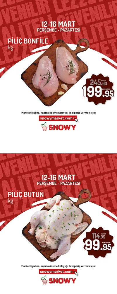Snowy Market 12 Mart 2026 Aktüel Kataloğu12 Mart - 16 Mart