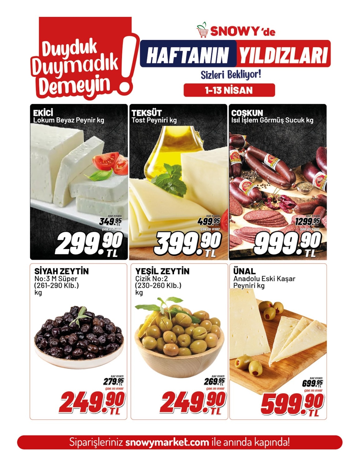 Snowy Market 1 Nisan 2026 Aktüel Kataloğu broşürü