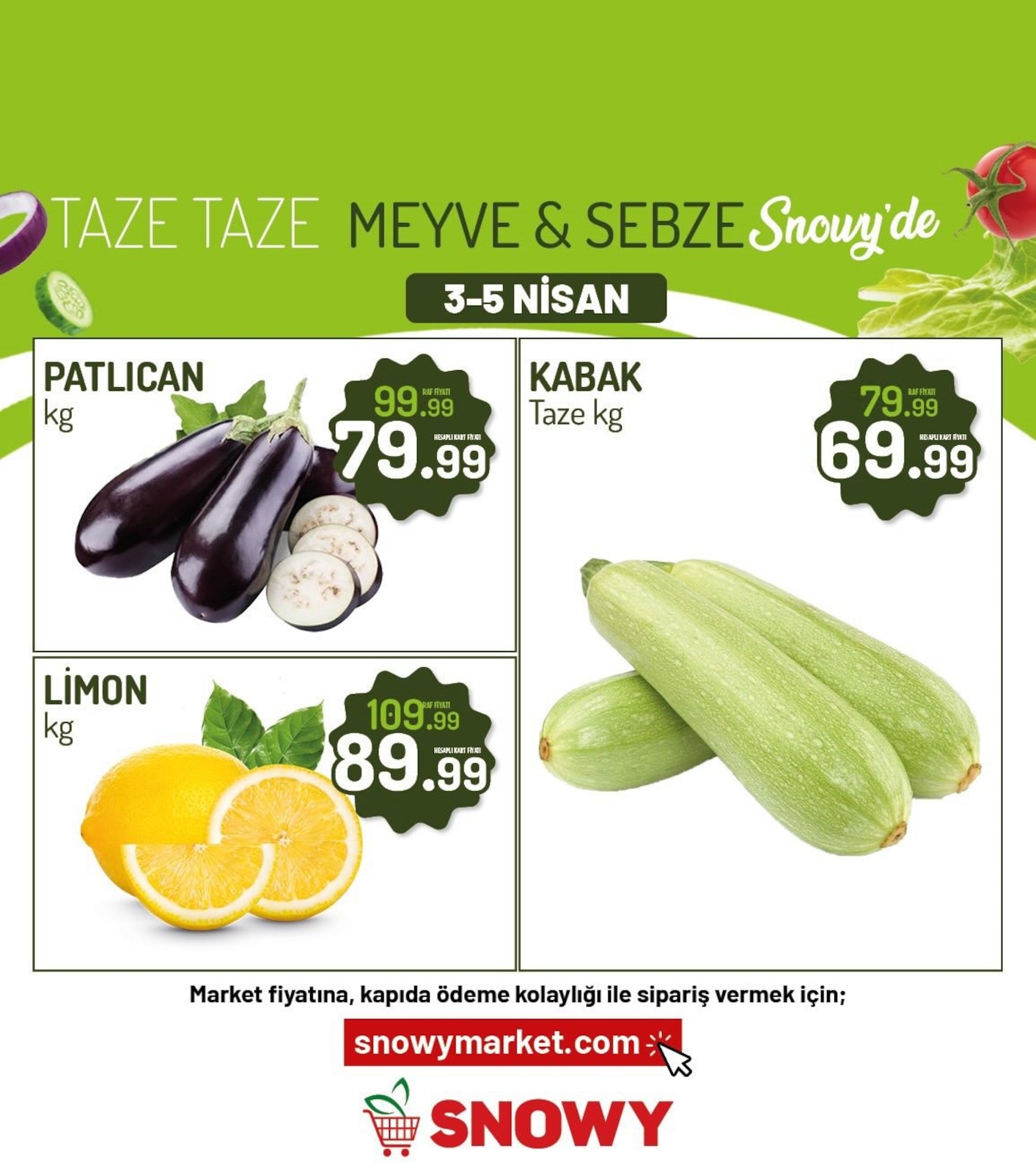 Snowy Market 3 Nisan 2026 Aktüel Kataloğu broşürü