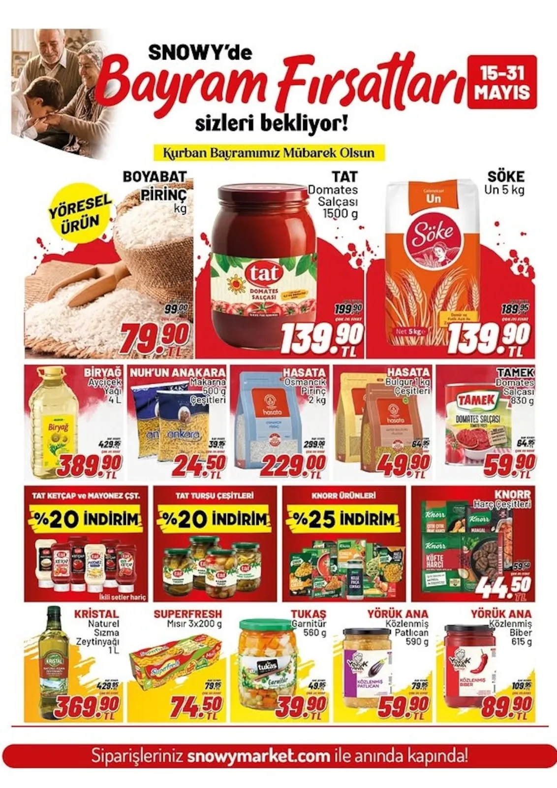 Snowy Snowy Market 15 Mayıs 2026 Aktüel Kataloğu sayfa 5: Knorr Harc Çeşitleri, Tukaş Garnitür 560G