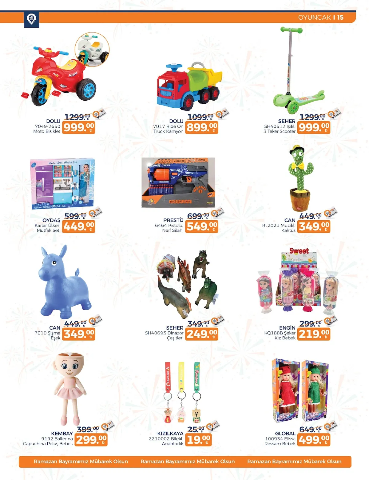 Tahtakale Tahtakale Spot 9 Mart 2026 Aktüel Kataloğu sayfa 15: Can 7010 Şişme Eşek, Oydaş Karlar Ülkesi Mutfak Seti