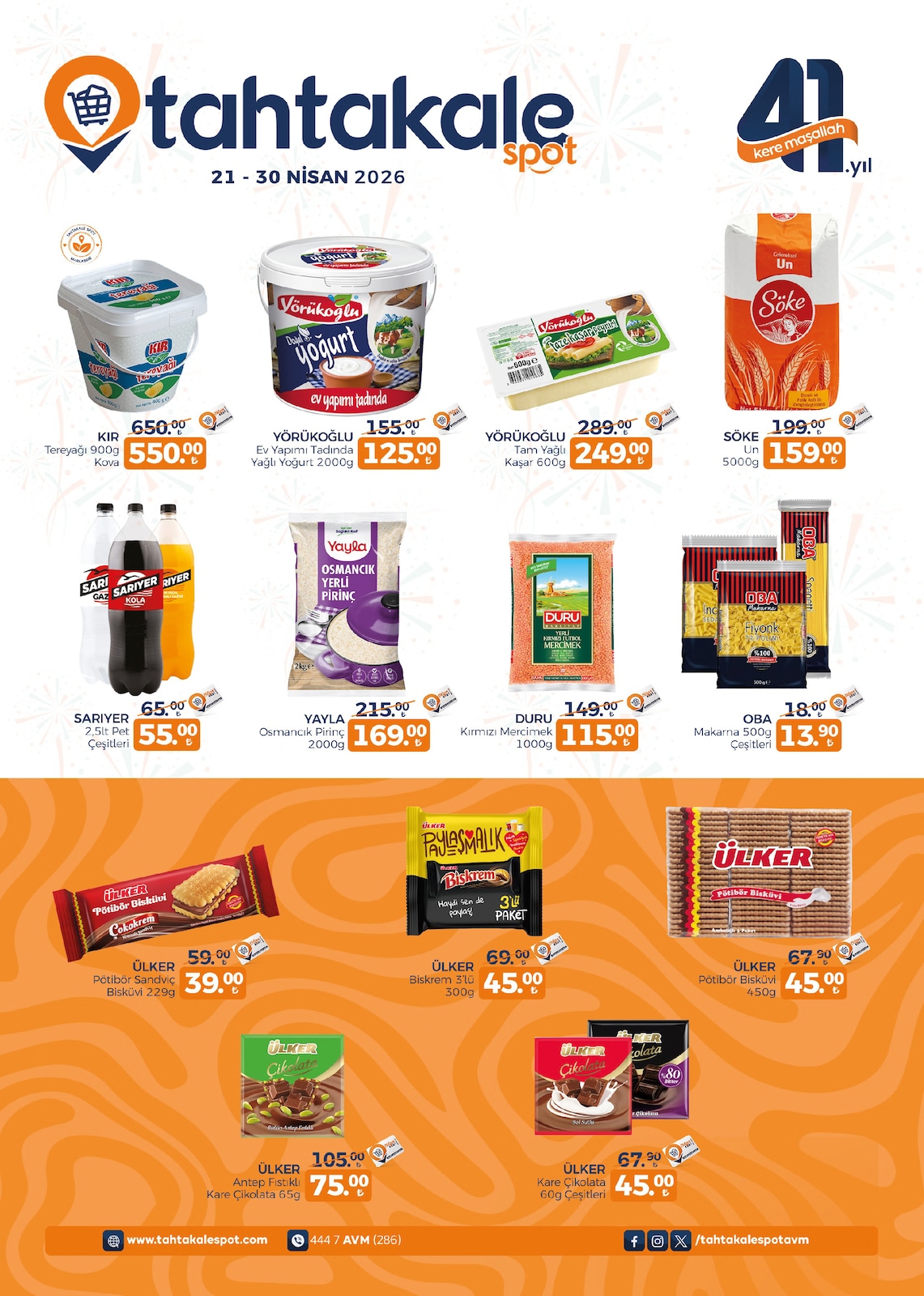 Tahtakale Spot 21 Nisan 2026 Aktüel Kataloğu broşürü