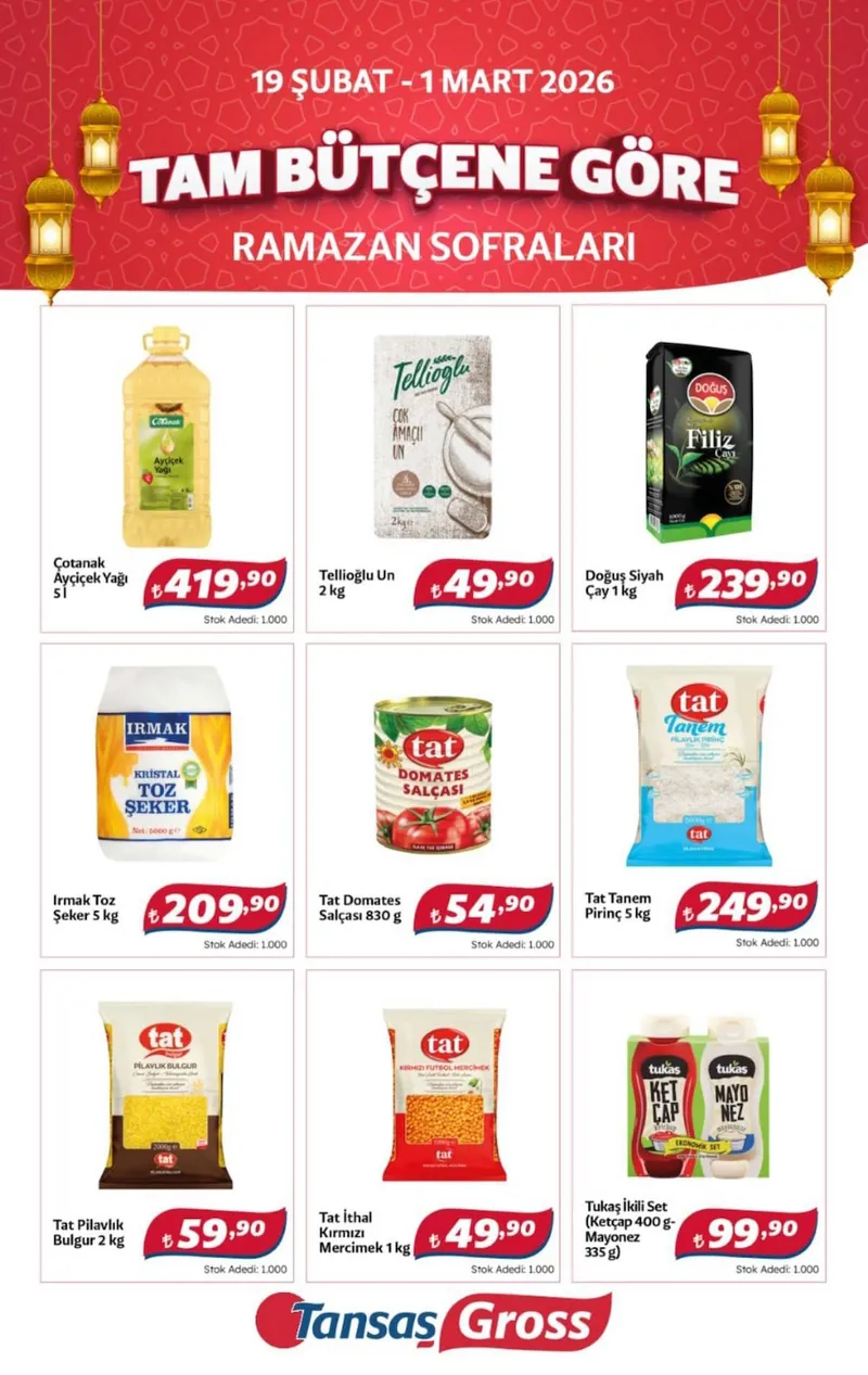 Tansaş Broşür Kapak