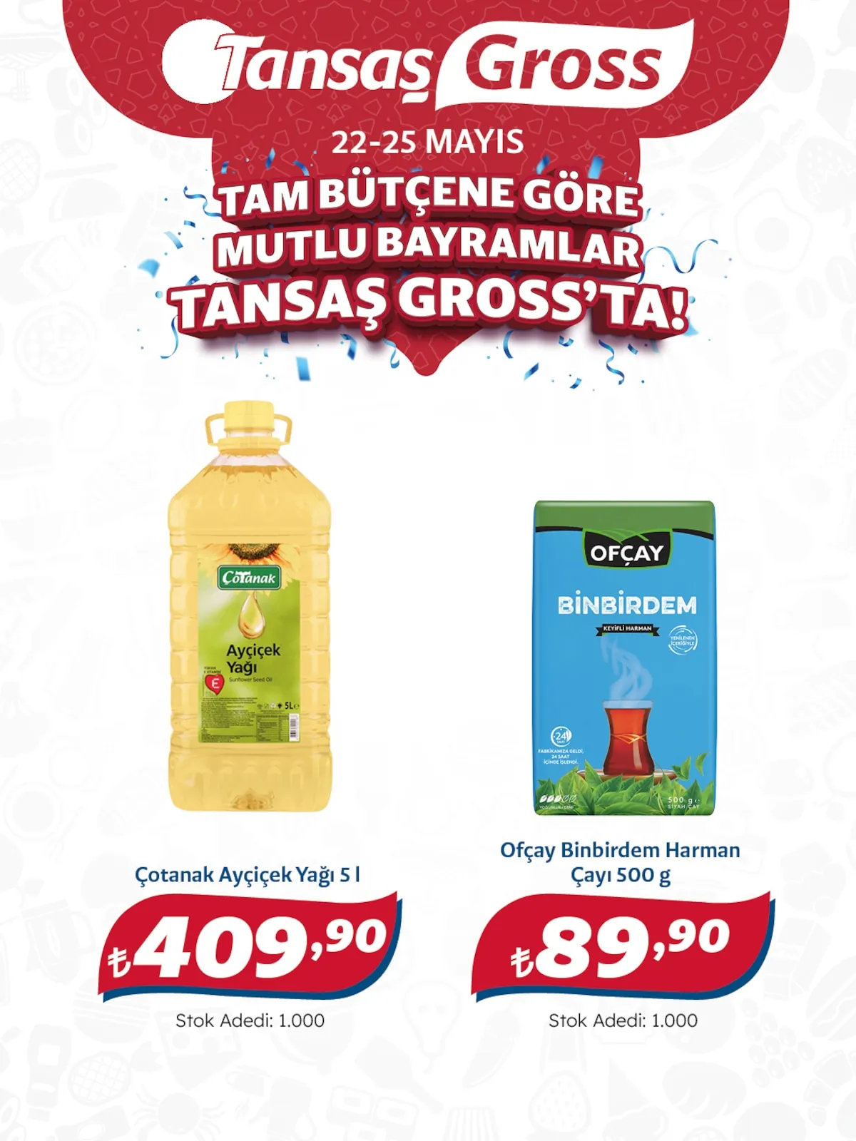 Tansaş Tansaş Gross 22 Mayıs 2026 Aktüel Kataloğu sayfa 1: Ofçay Binbirdem Harman Çayı 500G