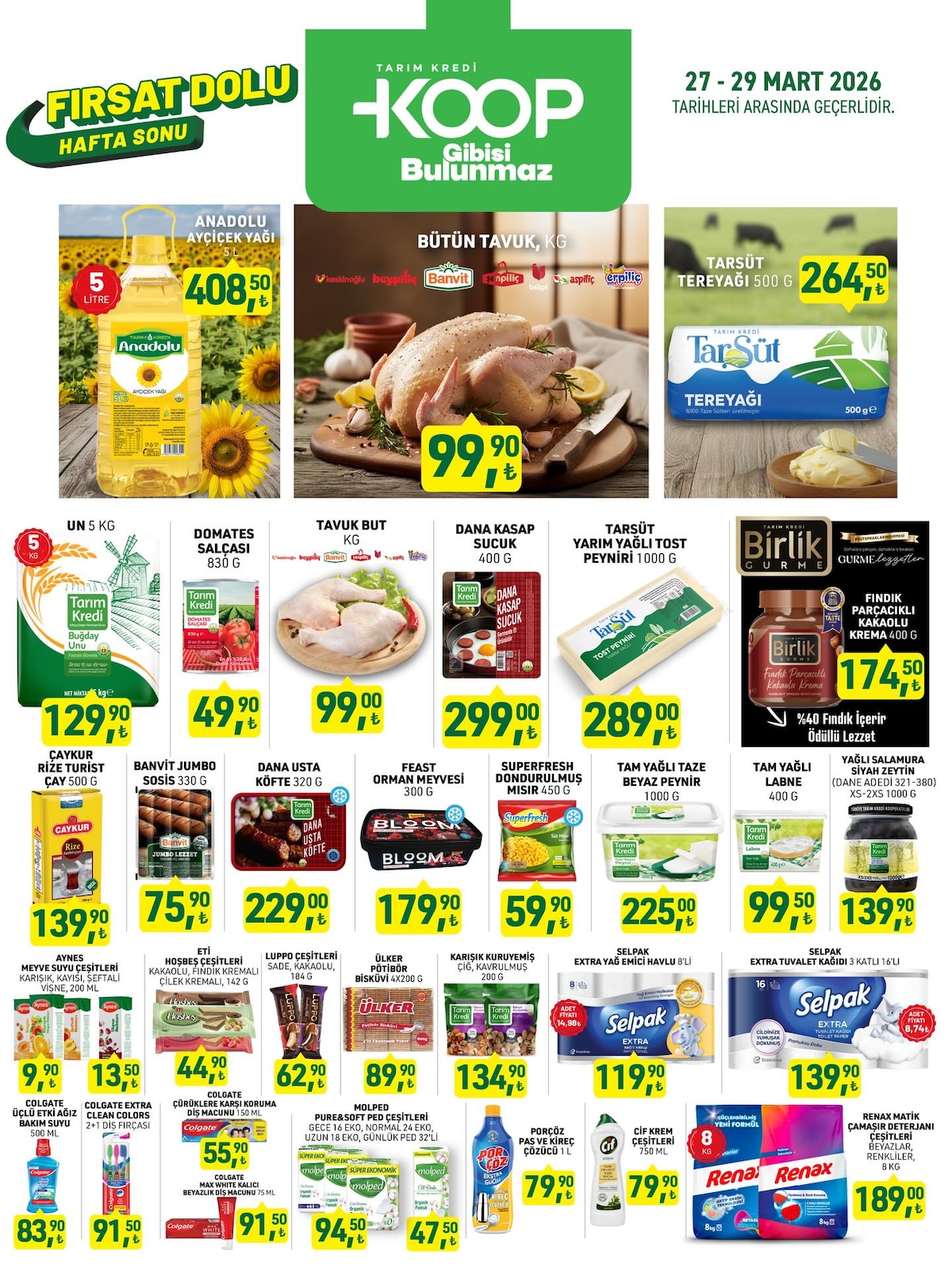 Tarım Tarım Kredi Kooperatifi 27 Mart 2026 Aktüel Kataloğu broşürü