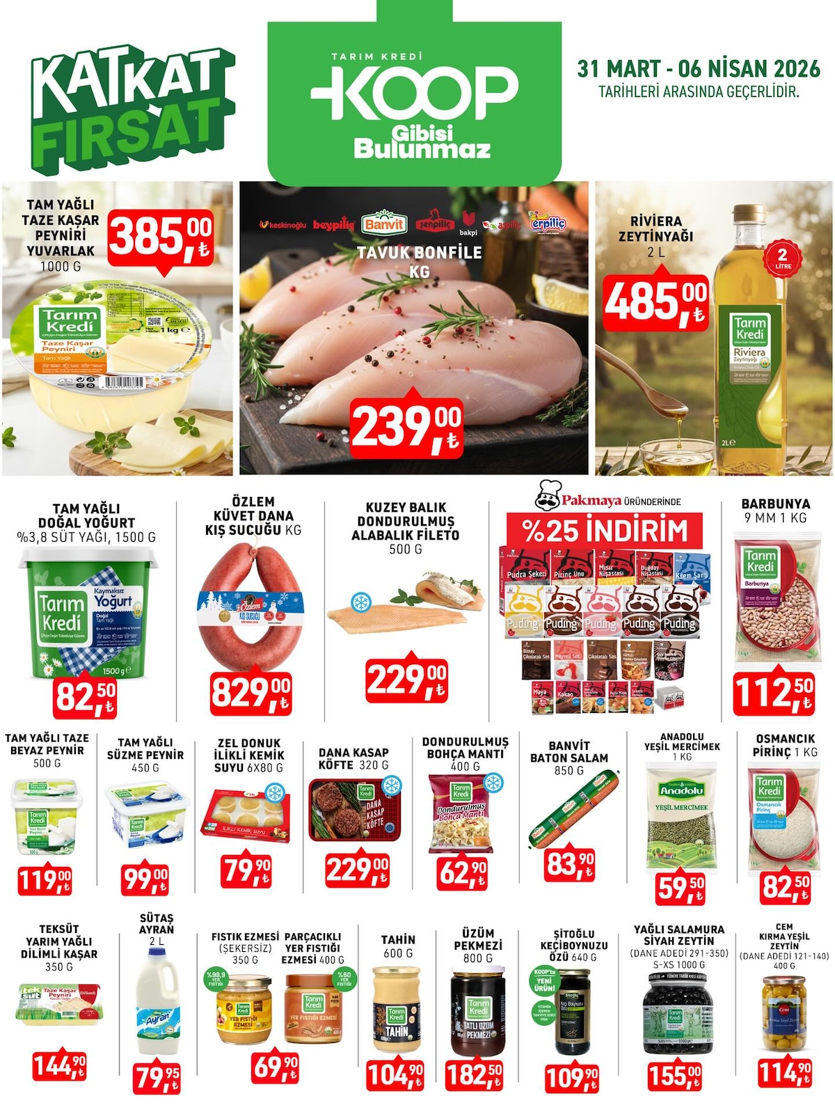Tarım Kredi Kooperatifi 31 Mart 2026 Aktüel Kataloğu broşürü