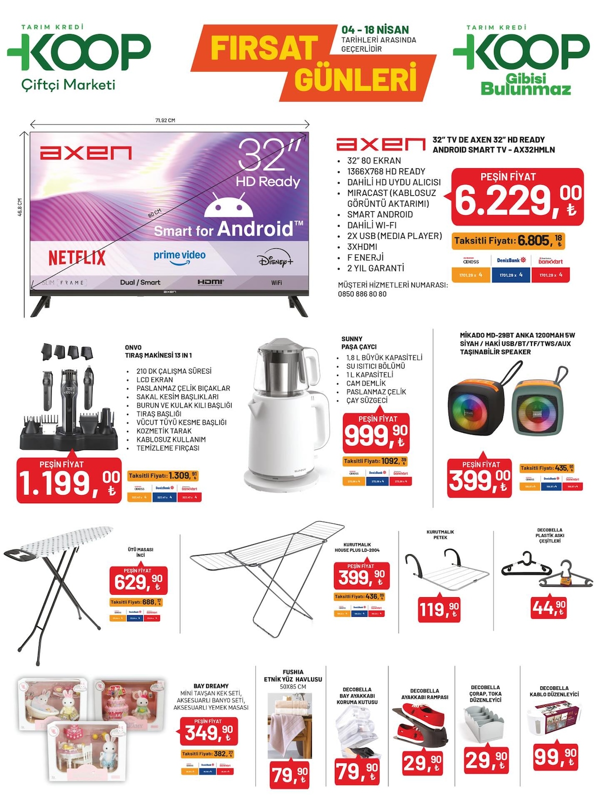 Tarım Kredi Kooperatifi 4 Nisan 2026 Aktüel Kataloğu broşürü