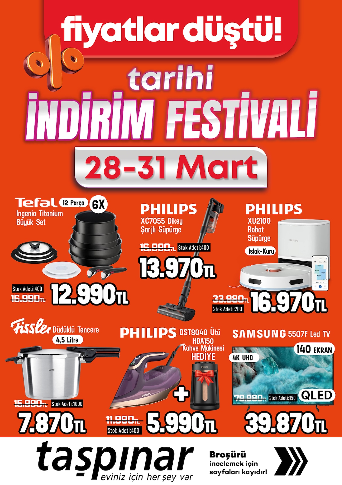 Taşpınar 28 Mart 2026 Aktüel Kataloğu broşürü