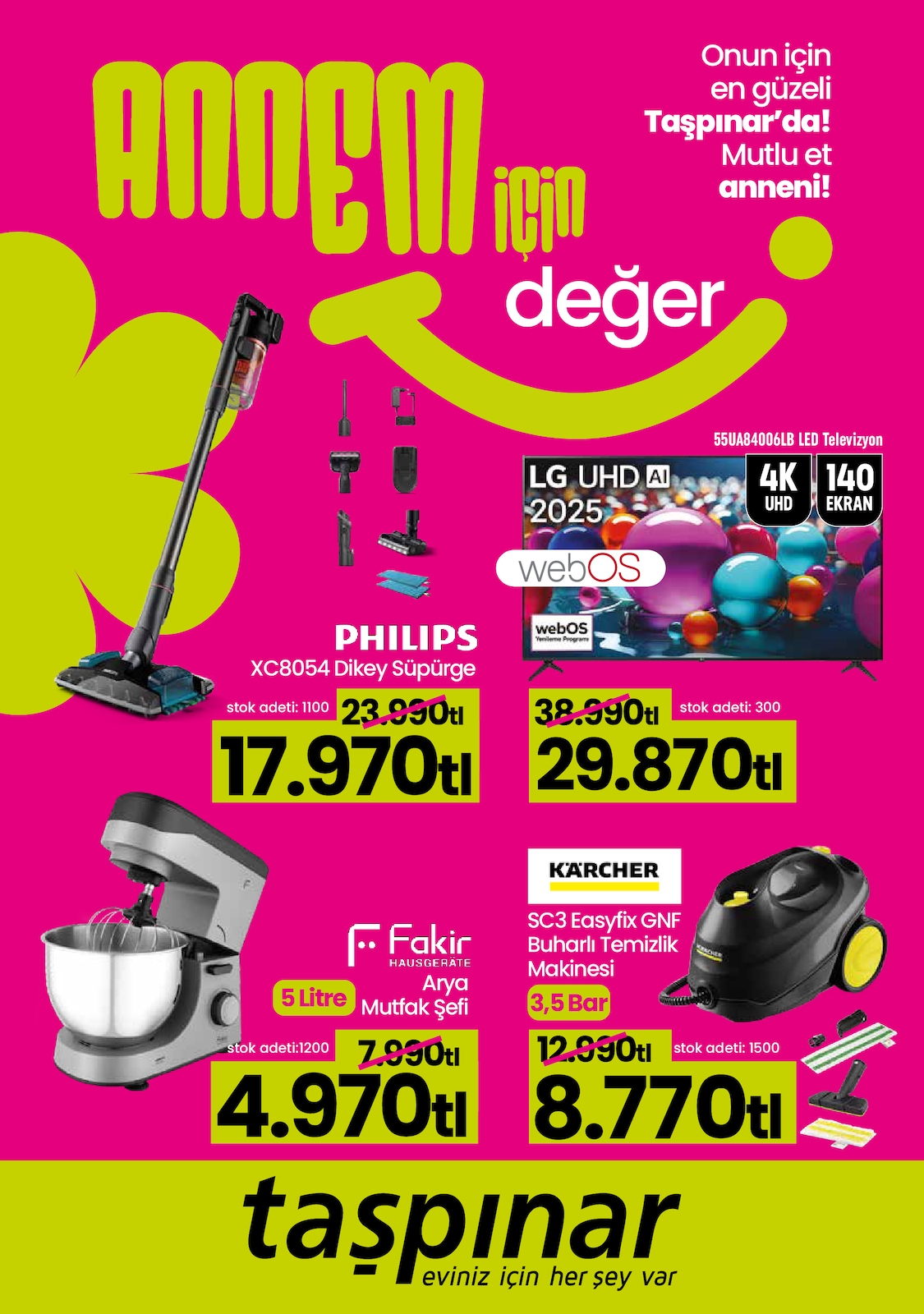 Taşpınar 25 Nisan 2026 Aktüel Kataloğu broşürü